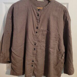 Linen Everlane long sleeve top